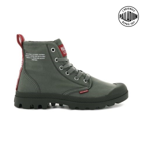 Pánské Boty Palladium Pampa Hi Dare Olivy Zelené | CZ OKA-43Y